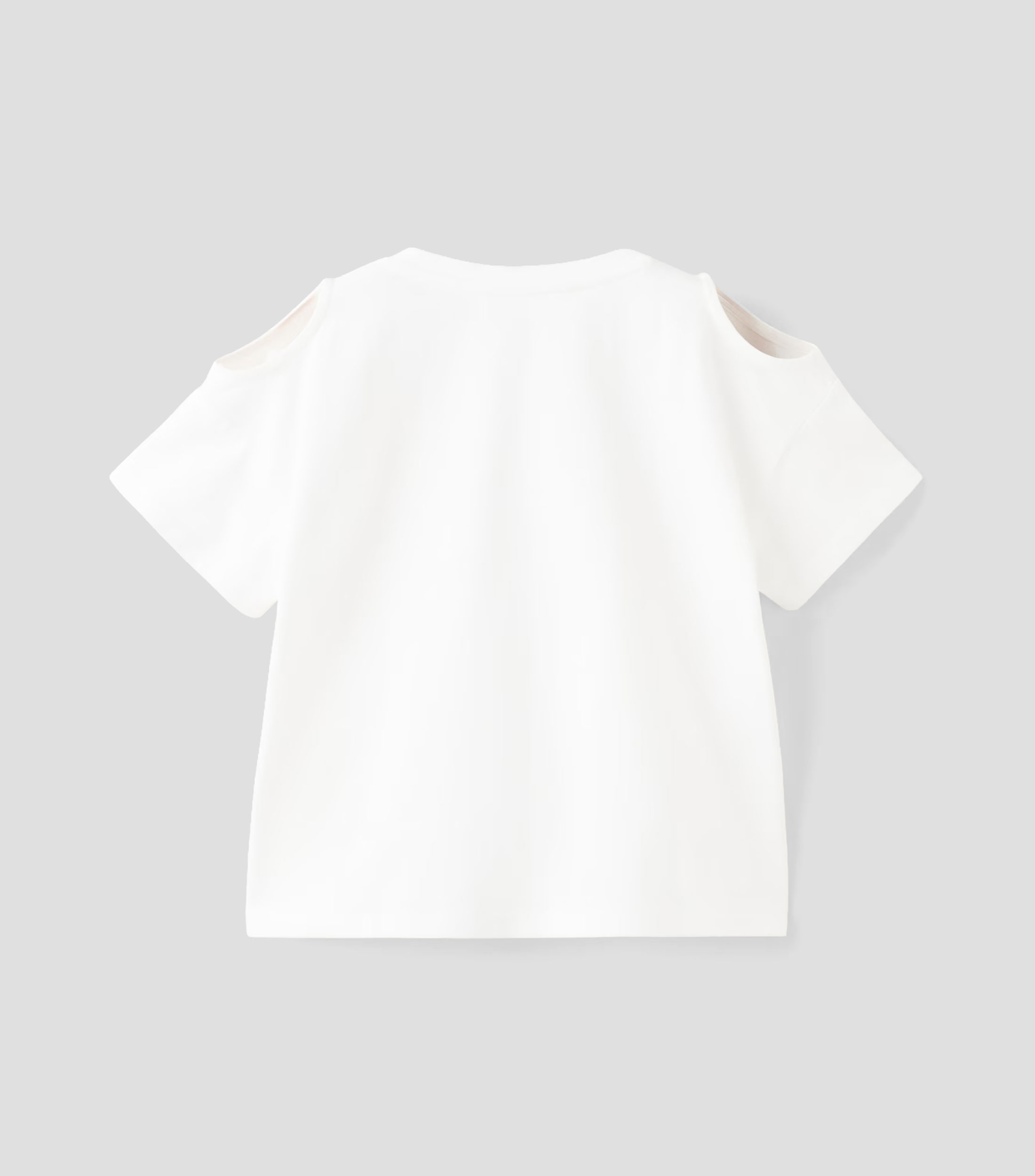 Playera cuello redondo manga corta lisa Niña